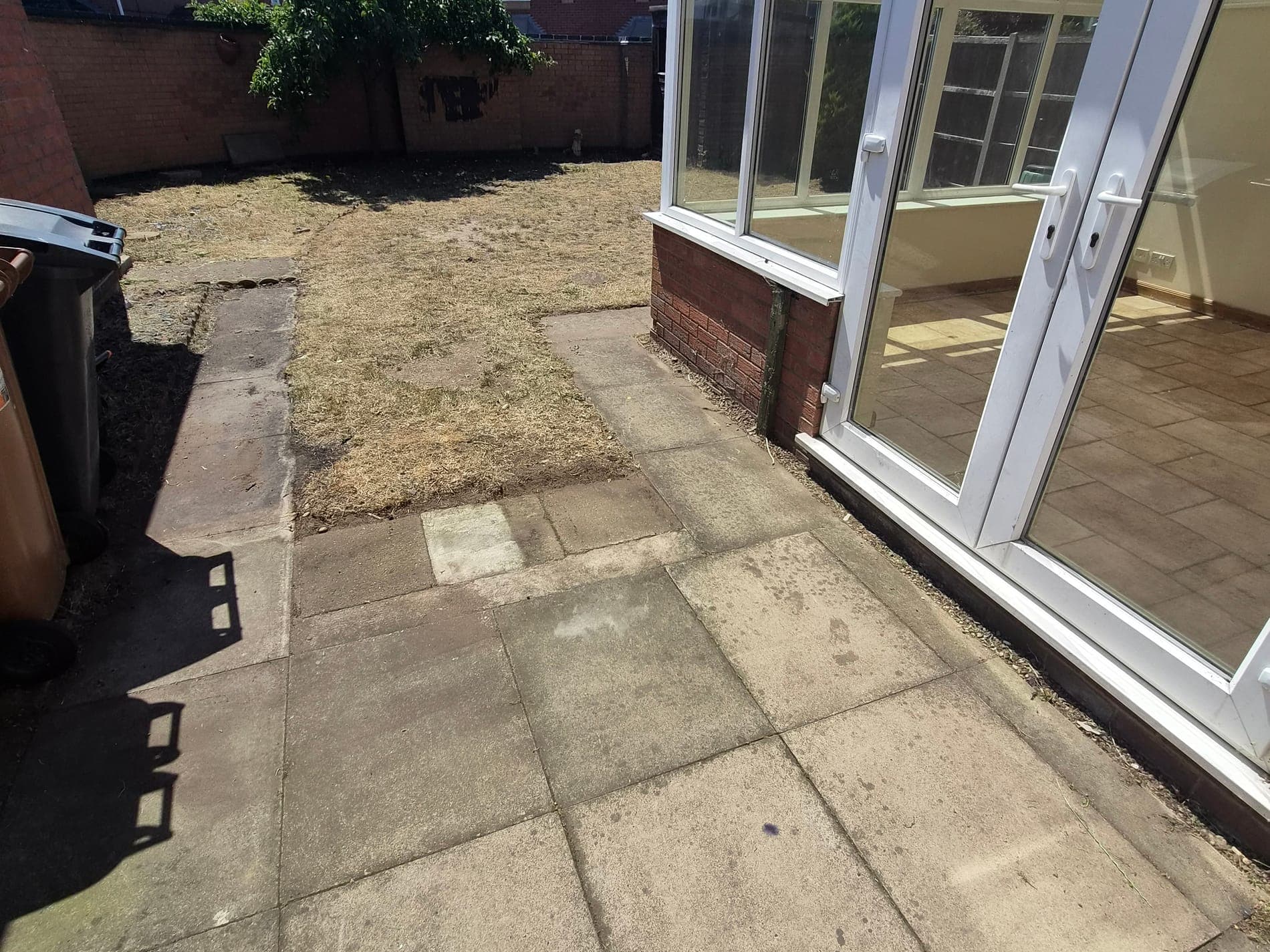 End-of-tenancy patio and garden tidy, Lincoln after Spade & Blade sorted it