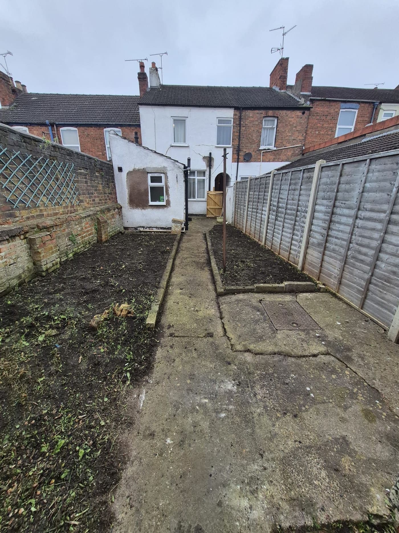 Rear yard weed clearance, Lincoln after Spade & Blade sorted it