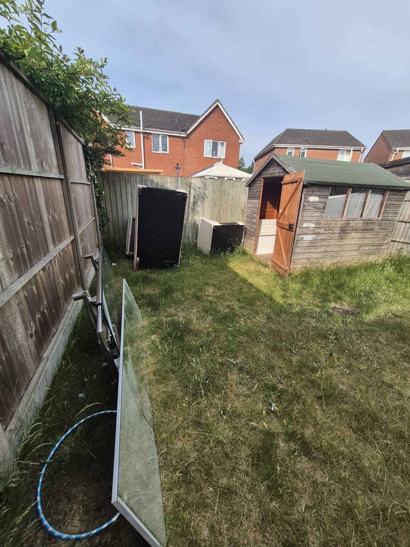 Garden clearance and first cut, Lincoln before Spade & Blade sorted it